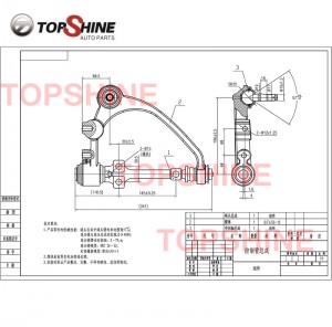 48066-26050  48067-26050 Auto Parts Suspension Rear Upper Low Control Arm For Toyota