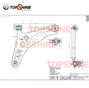 54500-07200 54501-07200 Car Suspension Parts Control Arms Made in China For Hyundai & Kia