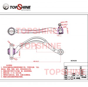 MR296288 Car Auto Suspension Parts Rear Control Arm for Mitsubishi