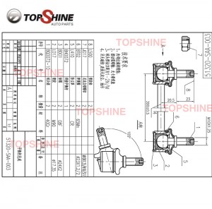 51320-SAA-003 Car Suspension Parts Stabilizer Link for Honda