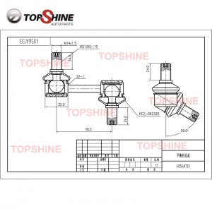 4056A133 4056A134 Suspension Parts Auto Parts  Stabilizer Link for Mitsubishi