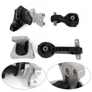 Fits 06-10 Honda Civic 1.8L Engine Motor. Trans Mounts Kit 4PCS With Support