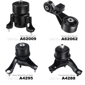 Engine Motor and Transmission Mount Set of 4 – Compatible with Toyota Camry Motor Mounts 2002-2006 2.4L Automatic Trans – Replaces A4203, A4211, A4204, A4207 – Front, Right, Rear, Upper